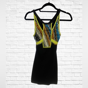 SPARKLE & FADE Women’s Small Black‎ Colorful Summer Party Dress Size Small